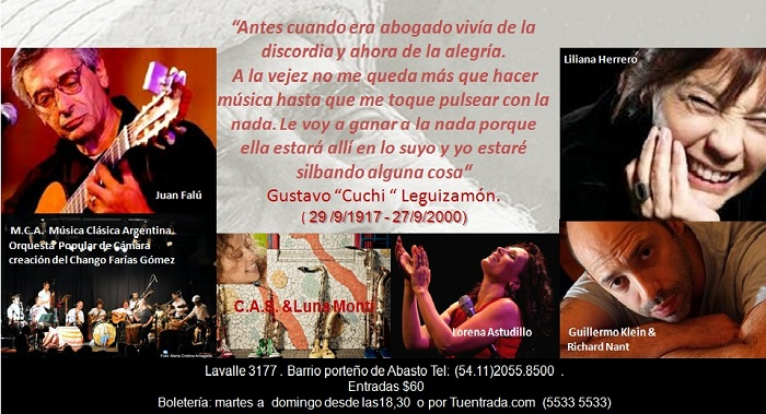 Homenaje al Cuchi leguizamon